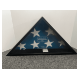 Flag display case, corners have been scuffed, see pictures for details.