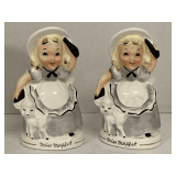 VINTAGE LITTLE MISS MUFFET SHAKERS 4 1/4" TALL
