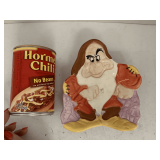 VINTAGE DISNEY "GRUMPY" CERAMIC SPOON REST BY TREASURE CRAFT 6" LONG X 5 1/2" WIDE