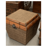 VINTAGE BAMBOO TRUNK 16" SQUARE X 16" TALL
