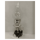 ELECTRIC METAL HURRICANE LAMP 17" TALL X 5" WIDE