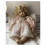 VINTAGE PORCELAIN HAMILTON COLLECTION DOLL "CELESTE" (HEAD LOOSE) 17" TALL