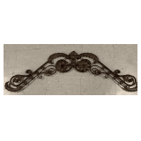 LARGE BRONZE METAL WALL OR DOOR TOPPER 46" LONG