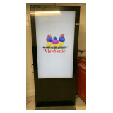FLOOR STANDING DIGITAL BILLBOARD ADVERTISING SCREEN DISPLAY (WORKS) 36" WIDE X 18" DEEP AT BASE X 77" TALL