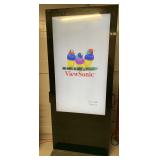 FLOOR STANDING DIGITAL BILLBOARD ADVERTISING SCREEN DISPLAY (WORKS) 36" WIDE X 18" DEEP AT BASE X 77" TALL