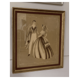 ANTIQUE "LOVE ONE ANOTHER" FRAMED PRINT BY TURNER ART 20X18