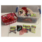 CRATE FULL OF HAIR BANDS, HAIR CLIPS, SCRUNCHIES & MORE (CRATE INCLUDED)