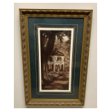 BEAUTIFULLY FRAMED/MATTED "GAZEBO" 20X30