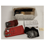 CRATE FULL OF VINTAGE LADIES BELTS (CRATE NOT INCLUDED)