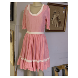 VINTAGE HANDMADE GINGHAM DRESS (MANNEQUIN NOT INCLUDED)