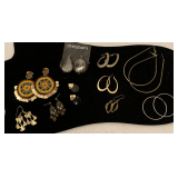 10 PAIR PIERCED EARRINGS