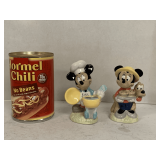 WALT DISNEY PLUTO & MICKEY FIREMAN SHAKERS 4 1/2" TALL