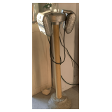 VINTAGE DOUBLE DRIVE-IN THEATRE SPEAKERS ON ORIGINAL POLE 41" TALL X 14" WIDE