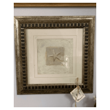 NICELY FRAMED/MATTED STARFISH PRINT 14" SQUARE