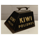 RARE "KIWI" SHOE POLISH ADVERTISING TIN 17X14X14" TALL