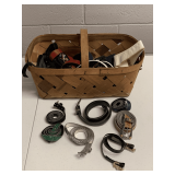 MARKET BASKET FULL OF MISC LADIES BELTS