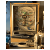 VINTAGE NISHIJIN PACHINKO PINBALL MACHINE W/ BALLS (WORKS) 20 1/2" WIDE X 8" DEEP X 32" TALL