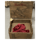 VINTAGE WOOD HANDMADE SHIPPING CRATE 18" WIDE X 14" DEEP X 11" TALL