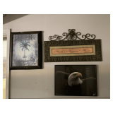 3 PIECES OF WALL ART (SEE PICS)