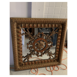 BEAUTIFUL MIRRORED METAL WALL ART 37" X 38" X 3" DEEP