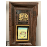 ANTIQUE TERRY & ANDERSON 8 DAY MANTLE CLOCK 26" TALL X 16" WIDE X 5" DEEP