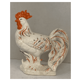 VINTAGE RED LETTER JAPAN ROOSTER FIGURINE HOLDS SCENTED SACHETS 6 3/4" TALL