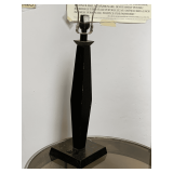 TALL BLACK MODERN TABLE LAMP (NO SHADE) 28" TALL