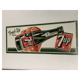 METAL 7UP ADVERTISING SIGN 17" X 6 1/2"
