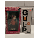 NEW GULP DRINKING TRIVIA GAME & VINTAGE VOGUE DOLL 8" "GINNY"