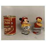 WALT DISNEY MICKEY & MINNIE SHAKERS 4" TALL
