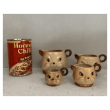 VINTAGE KITSCH 4 BEAR CREAMER SET
