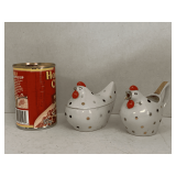 VINTAGE LEFTON PORCELAIN HEN SUGAR/CREAMER