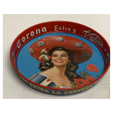ROUND VINTAGE CORONA EXTRA SERVING TRAY 13"