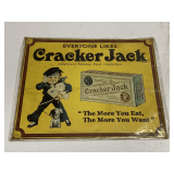 METAL CRACKER JACK ADVERTISING SIGN 12X15