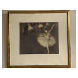 "BALLERINA" FINE ART PRINT MATTED/FRAMED 12X16