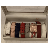 NEW QUARTZ WATCH W/ 7 BANDS IN ORIGINAL BOX
