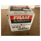 1 CASE/6QUARTS OF FRAM SAE 5W-30 FULL SYNTHETIC MOTOR OIL