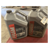 2 1.25 GALLON JUGS OF FRAM SAE 5W-20 FULL SYNTHETIC MOTOR OIL