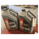 2 1.25 GALLON JUGS OF FRAM SAE 5W-20 FULL SYNTHETIC MOTOR OIL