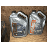 2 1.25 GALLON JUGS OF FRAM SAE 5W-30 FULL SYNTHETIC MOTOR OIL