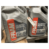 2 1.25 GALLON JUGS OF FRAM SAE 5W-20 FULL SYNTHETIC MOTOR OIL