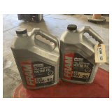 2 1.25 GALLON JUGS OF FRAM SAE 5W-30 FULL SYNTHETIC MOTOR OIL