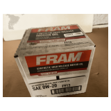 1 CASE/6 QUARTS OF FRAM SAE 0W-20 SYNTHETIC HIGH MILEAGE MOTOR OIL