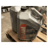 2 1.25 GALLON JUGS OF FRAM SAE 5W-20 FULL SYNTHETIC MOTOR OIL