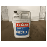 2.5 GALLONS OF FRAM SAE 15W-40 HEAVY DUTY CONVENTIONAL ENGINE OIL FOR DIESEL ENGINES