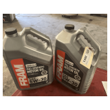 2 1.25 GALLON JUGS OF FRAM SAE 5W-30 FULL SYNTHETIC MOTOR OIL