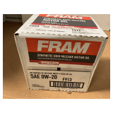 6 QUARTS OF FRAM 0W-20 SYNTHETIC HIGH MILEAGE MOTOR OIL