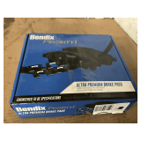 BENDIX FRONT BRAKE PAD SET PART # CFC1412, FITS 2010 THROUGH 2015 VOLVO XC60 AND 2003 THROUGH 2014 VOLVO XC90