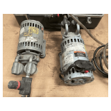 SET OF 2 GAST ROTARY VANE VACUUM PUMPS, BOTH TESTED AND POWER UP