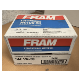1 CASE-12 QUARTS OF FRAM SAE 5W-30 CONVENTIONAL MOTOR OIL